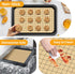 Silicone Baking Mat Roll - Heat Resistant Baking Macaron Bread Mat, Non-stick Pastry Mat, Reusable Dough Rolling Mat, Non Slip Countertop Protecto...