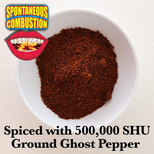 3 Pack Spontaneous Combustion Microwave Ghost Pepper Popcorn - For Those Brave Souls That Can Take the Heat....