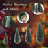 Tiny Christmas Trees, 4pcs Mini Artificial Xmas Sisal Snow Frost Tabletop Trees, Green Bottle Brush Trees with Wood Base, for Christmas Décor...