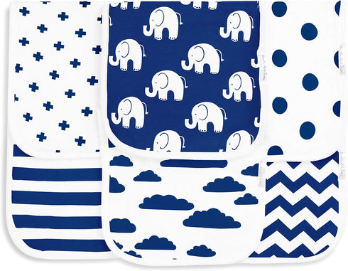 Burp Cloths for Baby Boy & Girl - Ultra Absorbent Burping Cloth Rags - Anti Shrink Unisex Burpy Clothes - Super Soft Jersey Cotton, Large 21"x10" ...
