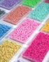 Deinduser Bulk Pony Beads with Storage Box - Pink Pony Beads, Rainbow Pony Beads for Bracelets, Beads for Crafts, Hair Beads for Girls, Key Chain,...