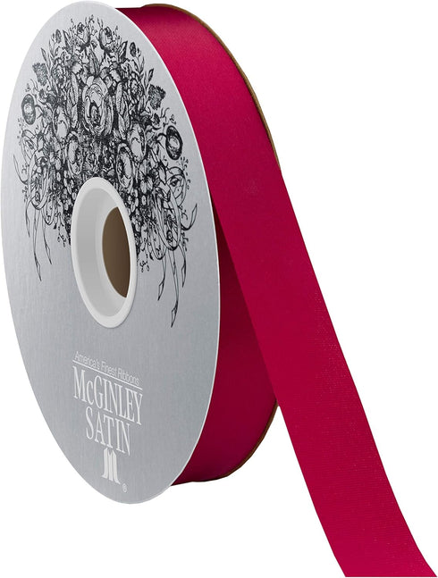 Berwick 210, 7/8" W x 100 yards, First Red Bulk Satin Acetate Craft Ribbon Spool...