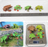 Wildlife Animal Frog Model Playsets 4 PCS Red Eye Tree Frog Triangular Leaf Frog Figures Figurine Family Party Favors Supplies Cake Toppers Set To...