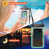 Noctilucent Water Proof Phone Pouch Waterproof Phone Case 7.3" and Waterproof Waist Pouch 7.5" Combo Phone Dry Bag Dry Pouch Small Dry Bag Beach S...