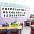 72 Pcs 4 Inch Glitter Bulletin Board Letters Chalkboard Classroom Letters Poster Cut Out Letters for Bulletin Boards with Adhesive Dot Alphabet 0-...