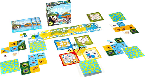 Nimalia Board Game - Design Your Animal Sanctuary and Compete for Victory! Fun Strategy Game for Kids and Adults, Ages 10+, 2-4 Players, 25-30 Min...