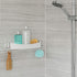 Better Living Clever Flip Shower Shelf, Basket or Shelf, Wall Mounted Shower Caddy Organizer with Removable Hooks, Multi-Purpose, No Drilling Adhe...