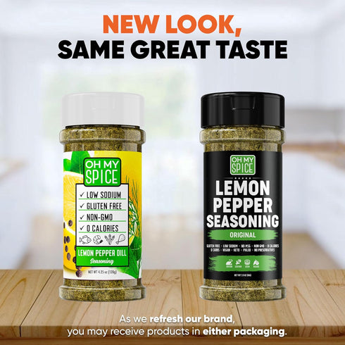 Chicken Seasoning Lemon Pepper Seasoning - Gluten Free & Low Sodium Lemon and Pepper Seasonings for Turkey, Seafood & Vegetable. Poultry Seasoning...