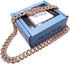 Elegant Sturdy 16 in Collar Cuban Link with Secure Buckle Pet Metal Rose Gold diamond Chain Dog Collar for Medium Large Dogs...