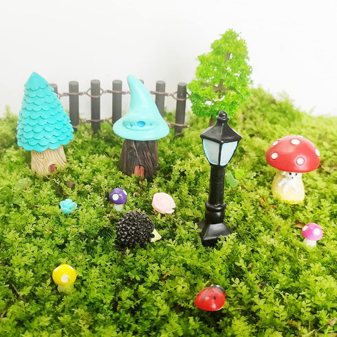 BEZALEL Miniature Fairy Garden Supplies Kit – Mini Fairy Garden Miniatures Decor for Garden Micro Landscape Yard Bonsai, Terrariums, Plant Pots – ...