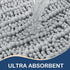 Arotive Luxury Chenille Toilet Rugs U-Shaped, Extra Soft Thick Absorbent Toilet Mat, Non-Slip Shaggy Plush Contour Bathroom Rugs, Machine Wash Dry...