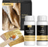 Gold Leaf Gilding Adhesive Set, 100ml Water Based Metal Leaf Glue and 100ml Varnish, Gold Leaf Sheets 100 pcs, 2 Brushes, for Craft, Painting and ...