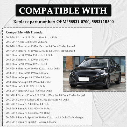 Car Brake Fluid Cap,Durable Master Cylinder Cap Compatible with Hyundai Accent Azera Elantra Kia Optima,Brake Reservoir Cap Car Accessories Replac...