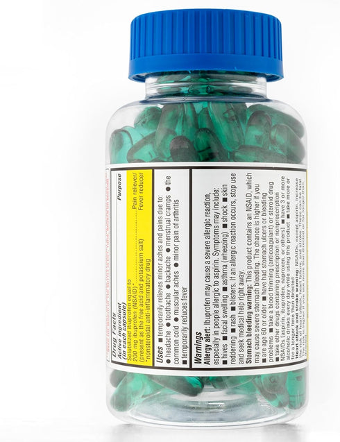 Timely Ibuprofen 200mg - 160 Liquid Softgels - Compared to Advil Liqui-Gels - Pain Relief Softgels and Fever Reducer - for Headache Relief, Menstr...