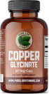 Copper Glycinate Mineral Supplement -1 mg - 60 Vegan Caps by Pure Lab Vitamins - Essential for Collagen Production, Supports Immune System & Red B...