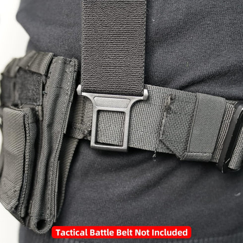 MELOTOUGH Belt Clip Suspenders with Fully Elastic with Hook End Non-Metal Plastic Clip Suspenders...