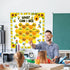 66 Pieces Bee Bulletin Board Decorations - Bee Hive Theme Cutouts Classroom Bulletin Board Decor Border Set Sunflower Cutouts for Classroom Wall B...