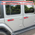 E-cowlboy Door Handle Inserts Cover Trim+Tailgate Handle Cover for 2018-2024 Jeep Wrangler JL JLU Sports Sahara Freedom Rubicon Unlimited Gladiato...