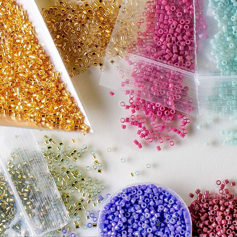 Miyuki Delica Seed Beads Bundle: Size 11/0, Cozy Palette Collection DB285, DB798, DB881...