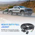 Vehicle-side 4 Pin Trailer Wire Connector 10 Feet Heavy Duty 18AWG 4 Way Flat Female Trailer Wiring Harness Towing Replacement 4 Prong Trailer Lig...