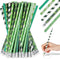 St. Patrick's Day Pencils Shamrock Pencils Clover Novelty Stripe Pencils with Eraser Assorted Kids Pencils Lucky Wood Pencils for 100th Day of Sch...