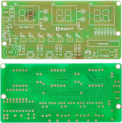 Gikfun 6 Bits Digital LED DIY Kits PCB Soldering Practice Learning Board AT89C2051 FR-4 for Arduino EK1323......