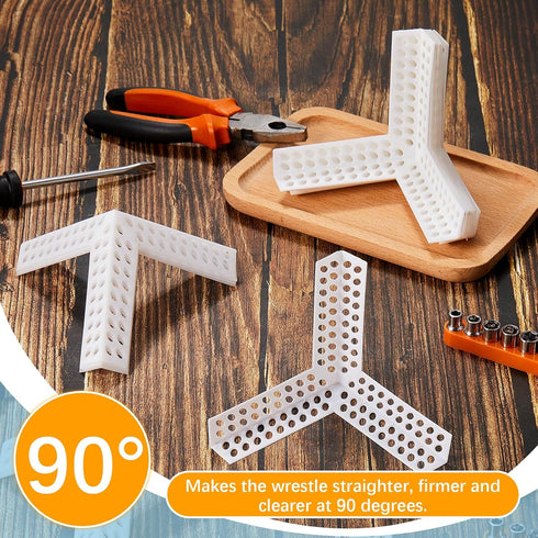 24 Pcs 3 Way Corners for Drywall Drywall Corner Bead Anti Crack Reinforced Corner Bead for Inside Outside Wall Crack Repair Tool...
