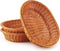 EUSOAR Wicker Basket, 12.2"x 7.9"x 2.8" 3pcs Tabletop Food Serving Baskets Trays, Bread Proofing Basket, Food Fruit Vegetables Sundries Storage Ba...