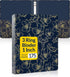 SUNEE 3 Ring Binder 1 Inch, Cute Binder with 2 Pockets, Decorative Pretty Three Ring Binder (Gold Rose on Blue Design) Heavy Duty (Fit 8.5x11 Inch...