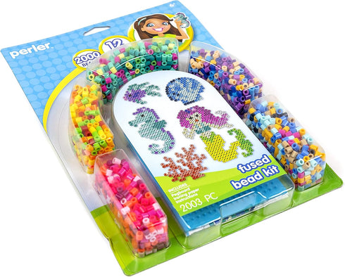 Perler Beads Mermaid and Ocean Animals Fused Bead Kit, 2002pc....
