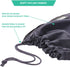 Lewis N. Clark Nylon Drawstring Travel Shoe Bags + Covers for Women & Men, Charcoal/Black, 1 Pack (2 Pairs)...