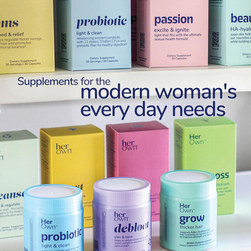 Her Own Grow Gummies, Promotes Thicker Hair, With Biotin, Keratin & Horsetail, Supports Fuller Hair, Healthy Hair Growth, Berry Flavor, 60 Gummies...
