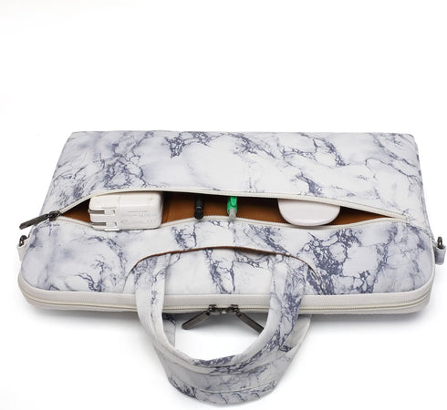 canvaslife Marble pattern Canvas Laptop Shoulder Messenger Bag Case Sleeve for 11 Inch 12 Inch 13 Inch Laptop and 11/12/ 13...
