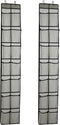 Over The Door Shoe Organizer, 14 Large Mesh Pockets Hanging Shoe Rack for Closet Organizers and Storage, Gray, 2-pack (gray)...