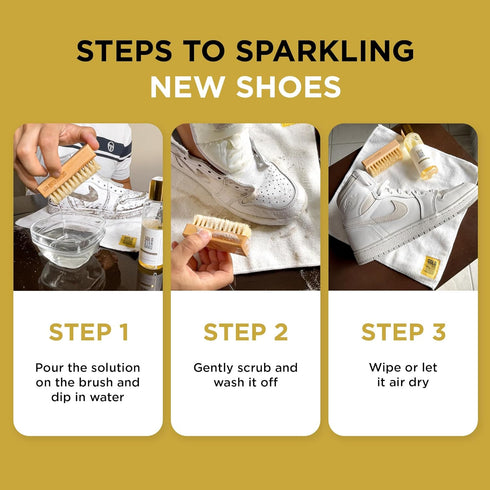 Gold Standard Premium Shoe Cleaning Kit - Sneaker Cleaning Kit for Tennis, Leather, Canvas White Shoe Cleaner Sneakers Kit...