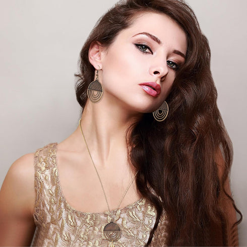 Fiada 8 Pcs Boho Necklace and Earring Sets for Women Girls Acrylic Resin Rattan Earrings Necklace Jewelry for Beach Party...