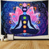 Maccyafst Seven Chakra Yoga Meditation Wall Hanging - Colorful Mandala Indian Hippie Chakra Tapestry for Studio Room (H51.2 W59.1)...