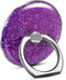 Bling Glitter Phone Grip, Round Cell Phone Ring Holder Stand Purple for Women Girls, Compatible with Smartphone, Tablet, E-Reader, Etc (PU)......