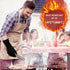 BBQ Gloves, Heat Resistant Grilling Gloves, Non-Slip Oven Gloves, Grill Mitts for Outdoor Grill, Long Kitchen Gloves for Barbecue, Cooking, Baking...