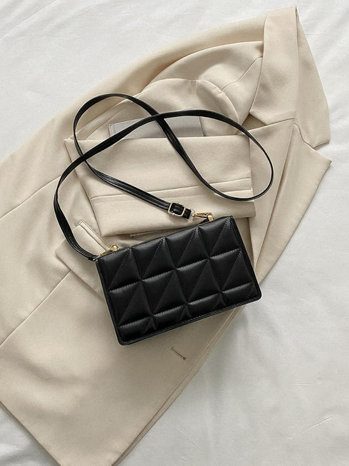 QWINEE Geometric Print Mini Bag Crossbody Bag Shoulder Bag Flap Square Bag Shopping Work Handbags Ladies Shoulder Totes Bag...