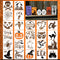 24 Pc Halloween Stencils for Painting on Wood (3x3 inch) - Holiday & Fall Stencils for Crafts Reusable for DIY Ornaments Ghost Decorations – Small...