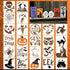 24 Pc Halloween Stencils for Painting on Wood (3x3 inch) - Holiday & Fall Stencils for Crafts Reusable for DIY Ornaments Ghost Decorations – Small...