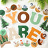 27 Pcs Classroom Affirmation Station Bulletin Board Set Positive Bulletin Board Decorations Woodland Tree Animal Motivational Posters for Classroo...