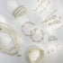 EIELO 16 Pcs Pearl Necklace Earrings Set for Women Simulated Pearl Bracelet Faux Pearl Necklace Dangle Earrings Jewelry Set...