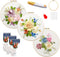 Maydear 3 Pack Embroidery Starter Kit with Pattern, Stamped Cross Stitch Kits for Beginners Adults with Embroidery Hoop and Instructions, Hand Emb...