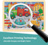 Wooden Puzzle for 3 Year Old with Picture Underneath, 24 Piece Puzzles for Kids Ages 3-5 Traffic Theme, Unique Shape Jigsaw Pieces Preschool Toddl...