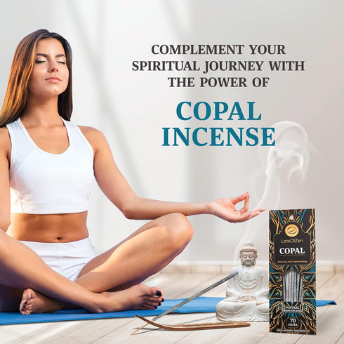 Copal Incense Sticks Smudge Kit (70 pcs) — 100% Pure Long Burning White Copal Resin Day of The Dead Incense from Mexico...