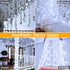 Ollny Curtain Lights 6.6x6.6ft, 200 LED White String Lights with Remote 8 Modes Dimmable Timer, USB Power Fairy Light for Bedroom Backdrop Indoor ...