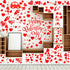 Eersida 191 Pieces Heart Wall Decals Valentines Day Stickers Removable Party Decals Valentines Wall Decor Self Adhesive Heart Gnome Stickers for A...