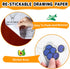 2 PCS Drawing Roll for Kids, Sticky Coloring Paper Graffiti Rolls Doodle Scroll DIY Painting with Stickers for Toddlers Boys Girls 3 4 5 Education...